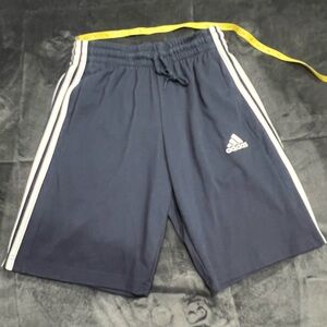 Adidas Blue Athletic Shorts with Stripes (NWT!!!) Size: small